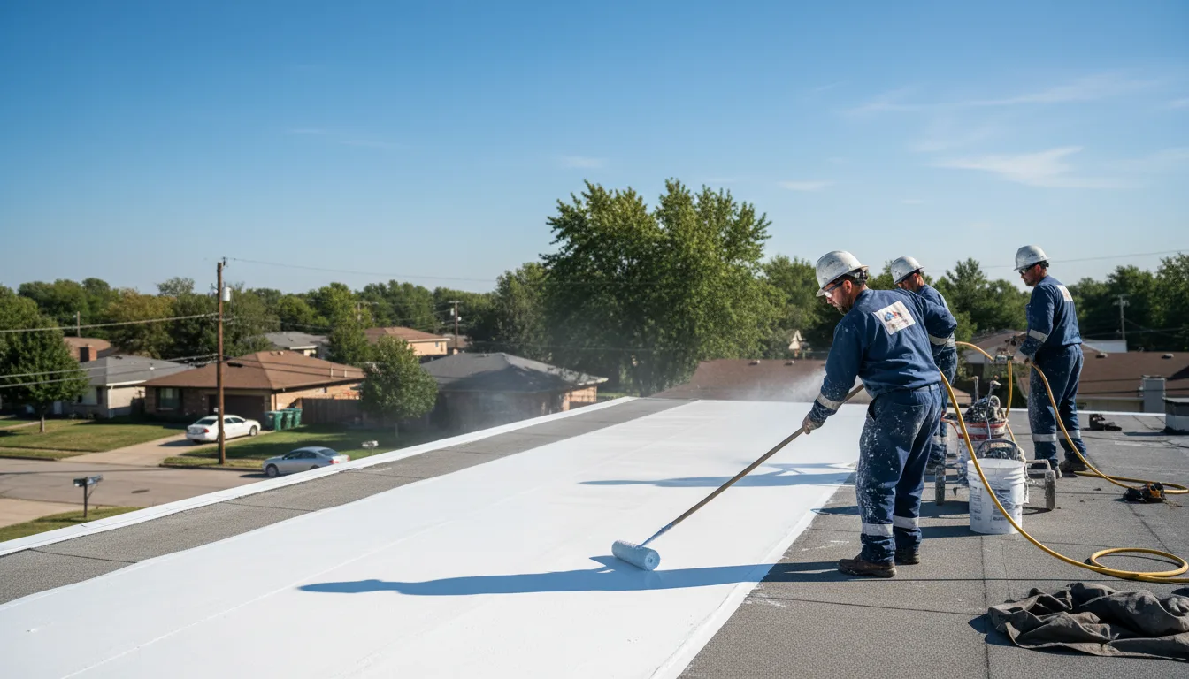 Commercial roof coating in Sugar Land, TX near me